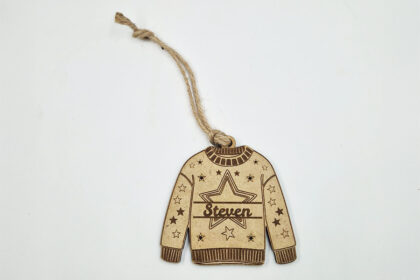 KERSTBAL FOUTE KERSTTRUI STER MET NAAM