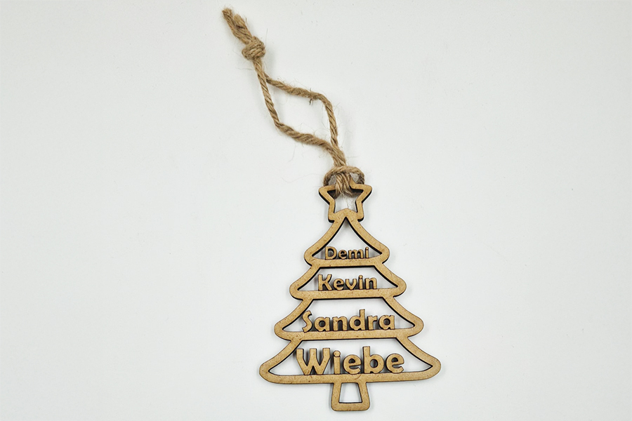 KERSTBOOM MET NAMEN - Afbeelding 2